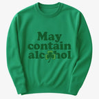 May Contain Alcohol Shamrock St Patrick's Day Design