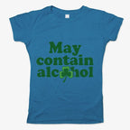 May Contain Alcohol Shamrock St Patrick's Day Design