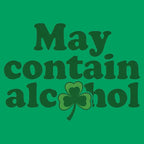 May Contain Alcohol Shamrock St Patrick's Day Design
