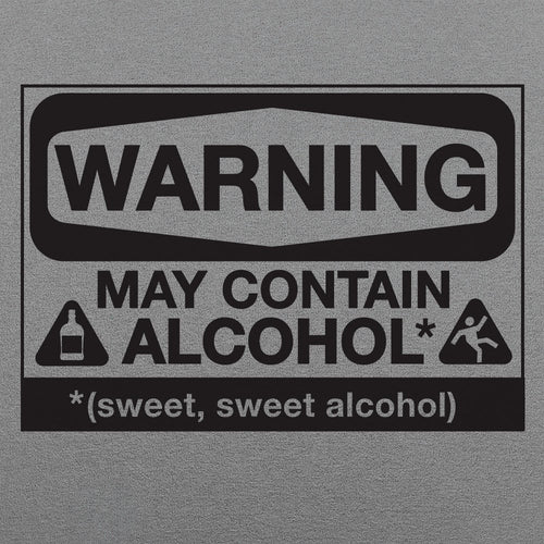 May Contain Alcohol Warning Sign