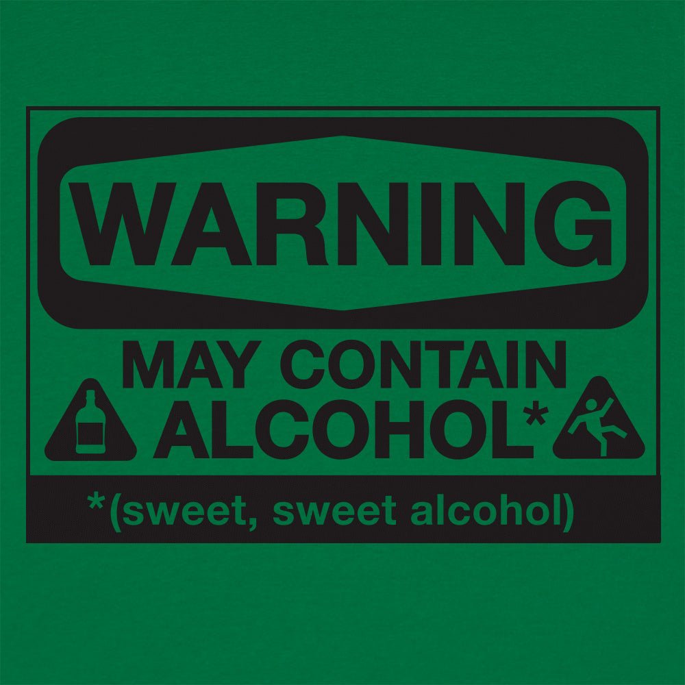May Contain Alcohol Warning Sign