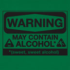 May Contain Alcohol Warning Sign
