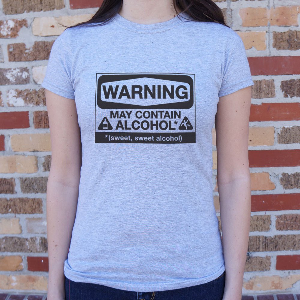 May Contain Alcohol Warning Sign