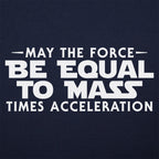 May the Force Be Equal to Mass Times Acceleration