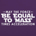 May the Force Be Equal to Mass Times Acceleration