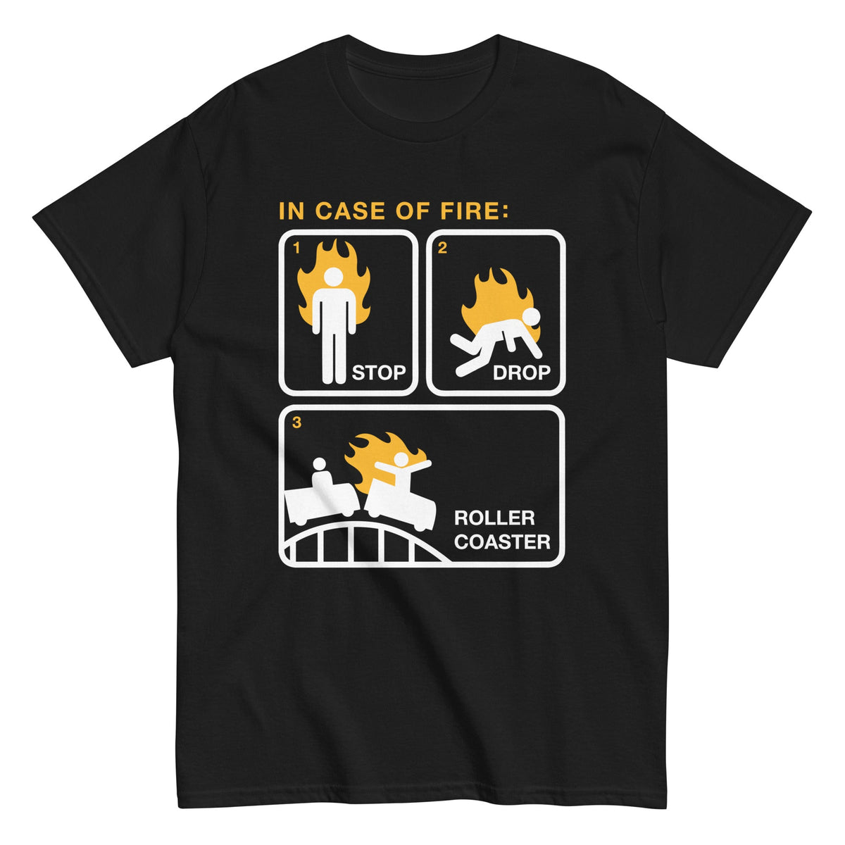 Stop Drop Roller Coaster Men's Classic Tee