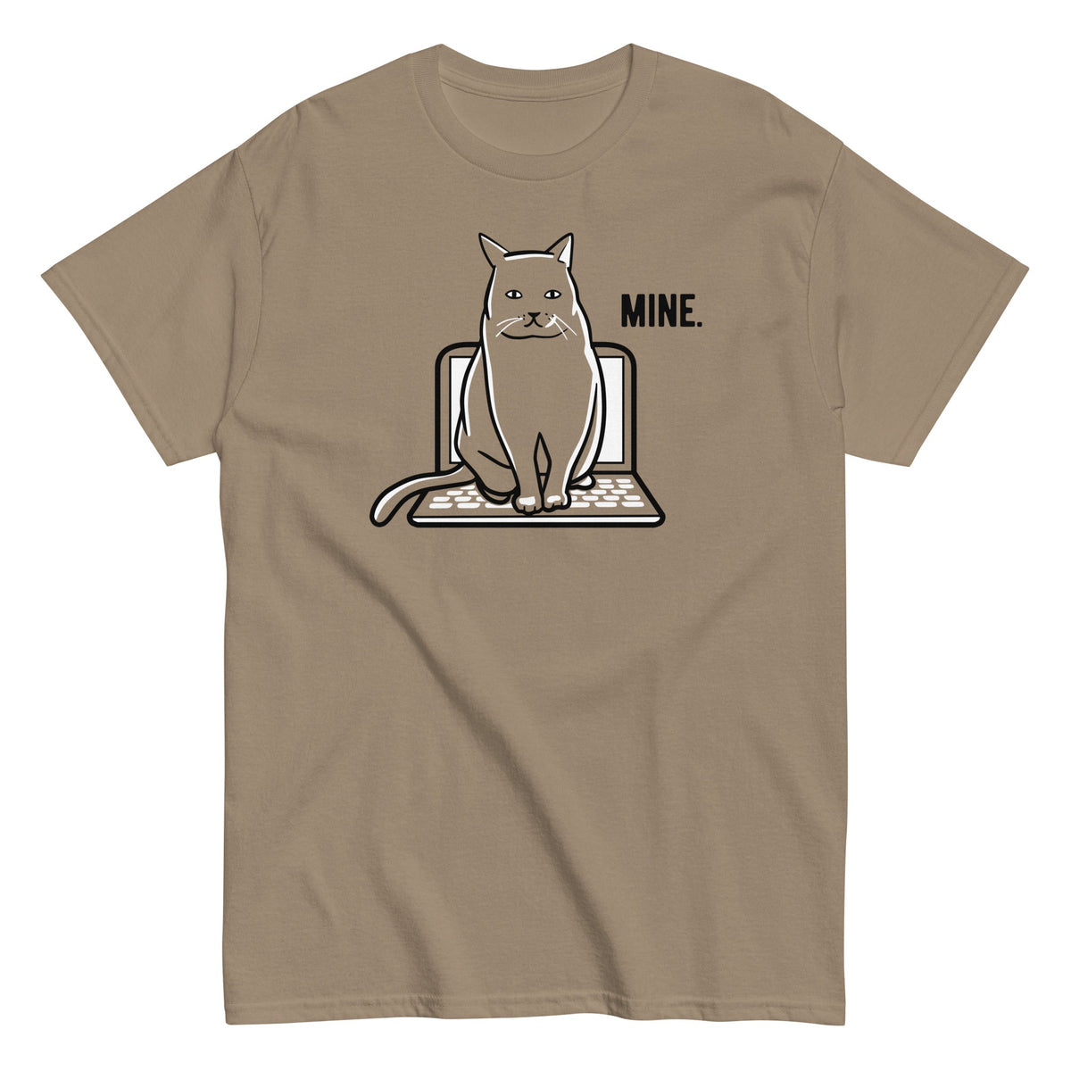 Mine Computer Cat Men's Classic Tee