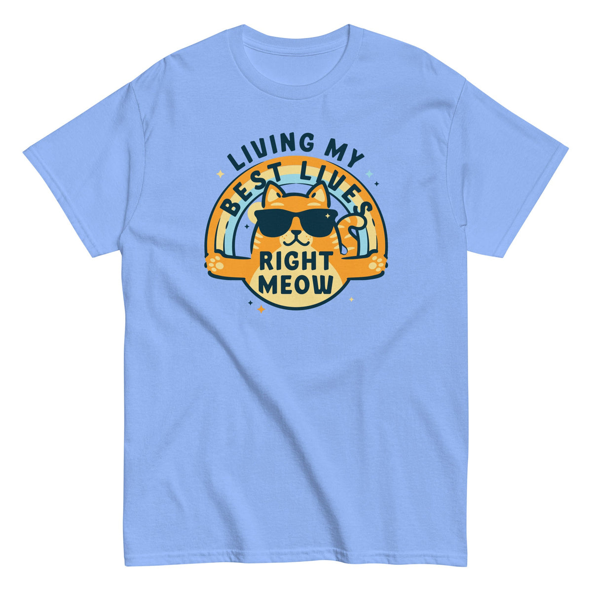 Living My Best Lives Right Meow Men's Classic Tee
