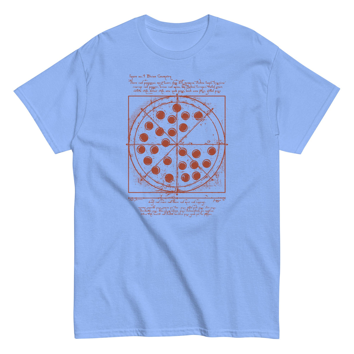 Vitruvian Pizza Men's Classic Tee