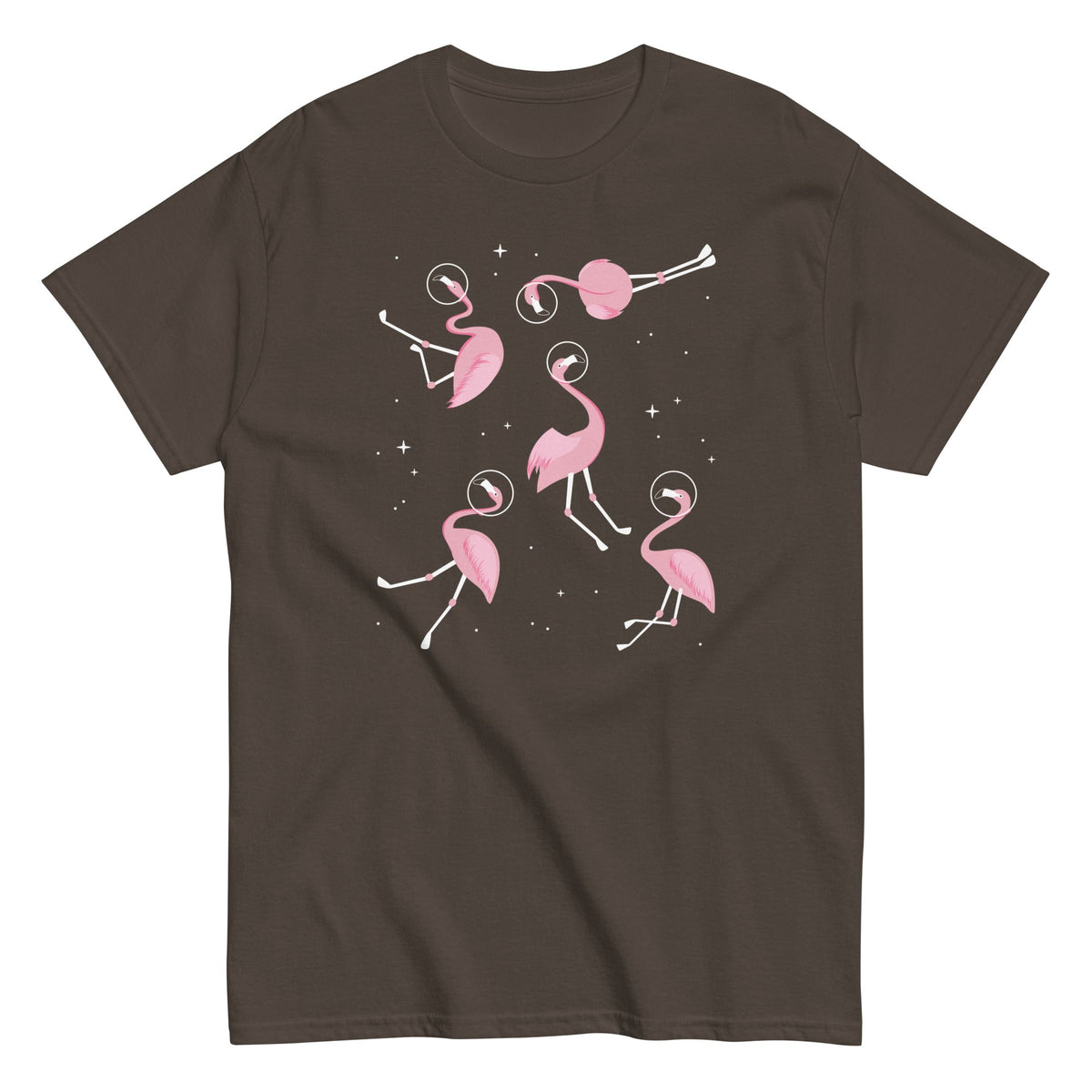 Flamingos In Space Men's Classic Tee