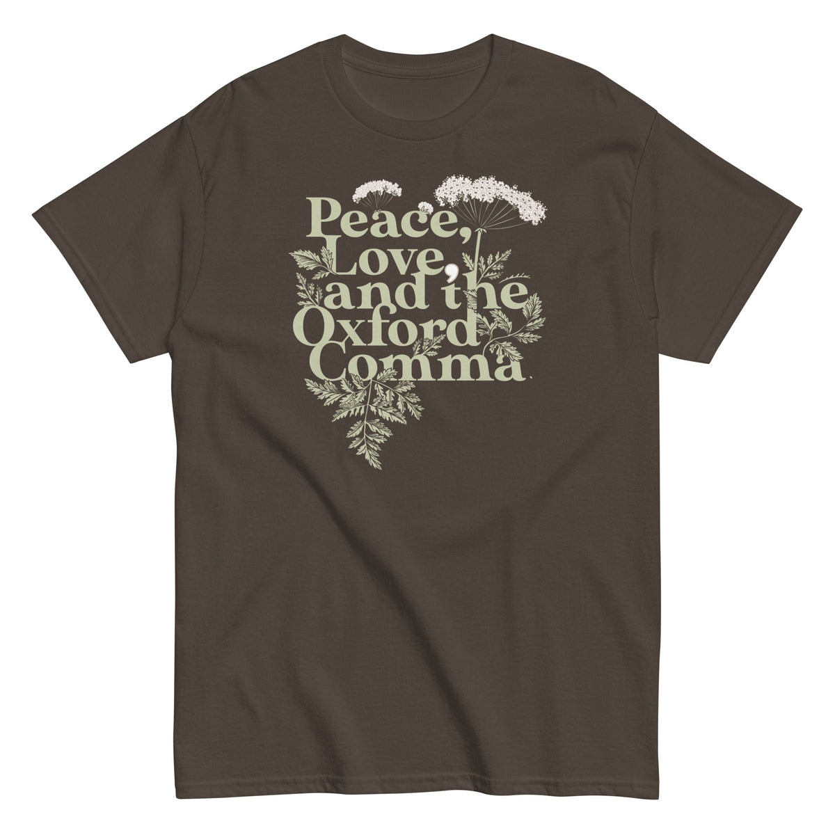 Peace. Love. And The Oxford Comma Men's Classic Tee