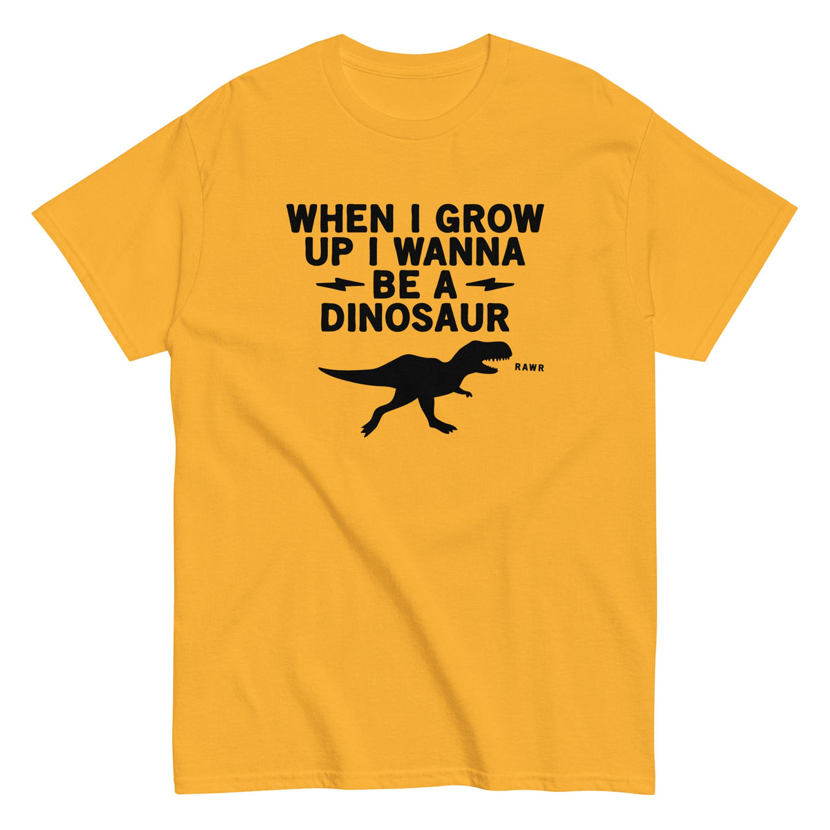 When I Grow Up I Wanna Be A Dinosaur Men's Classic Tee