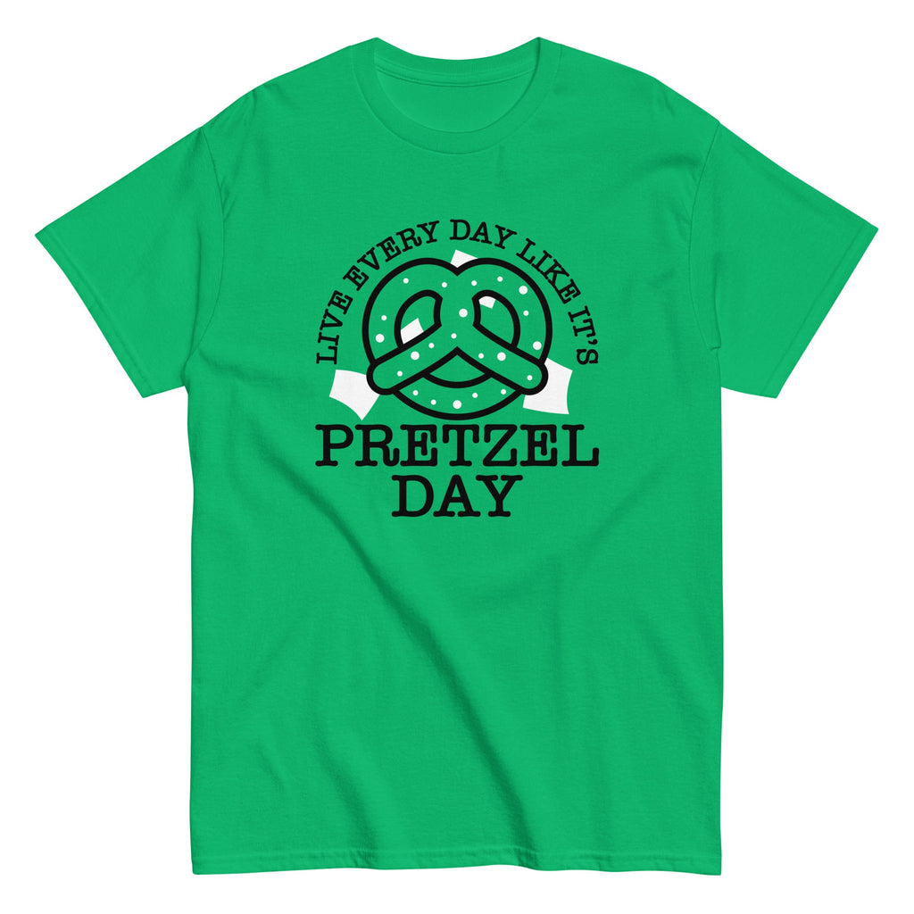 Live Every Day Like It's Pretzel Day Men's Classic Tee