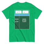 Where I Sleep. Where My Dog Sleeps Men's Classic Tee