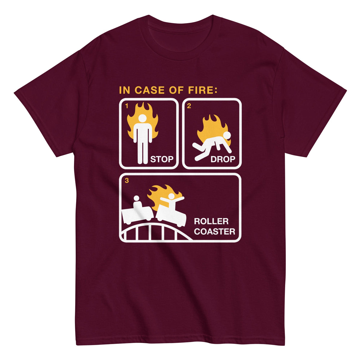 Stop Drop Roller Coaster Men's Classic Tee