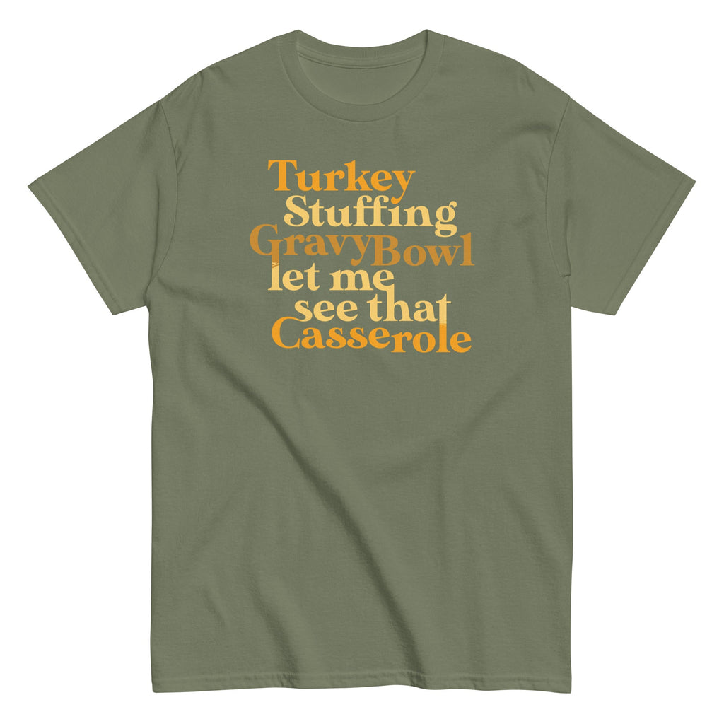 Turkey Stuffing Gravy Bowl Men's Classic Tee