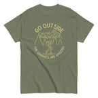 Go Outside The Graphics Are Amazing Men's Classic Tee