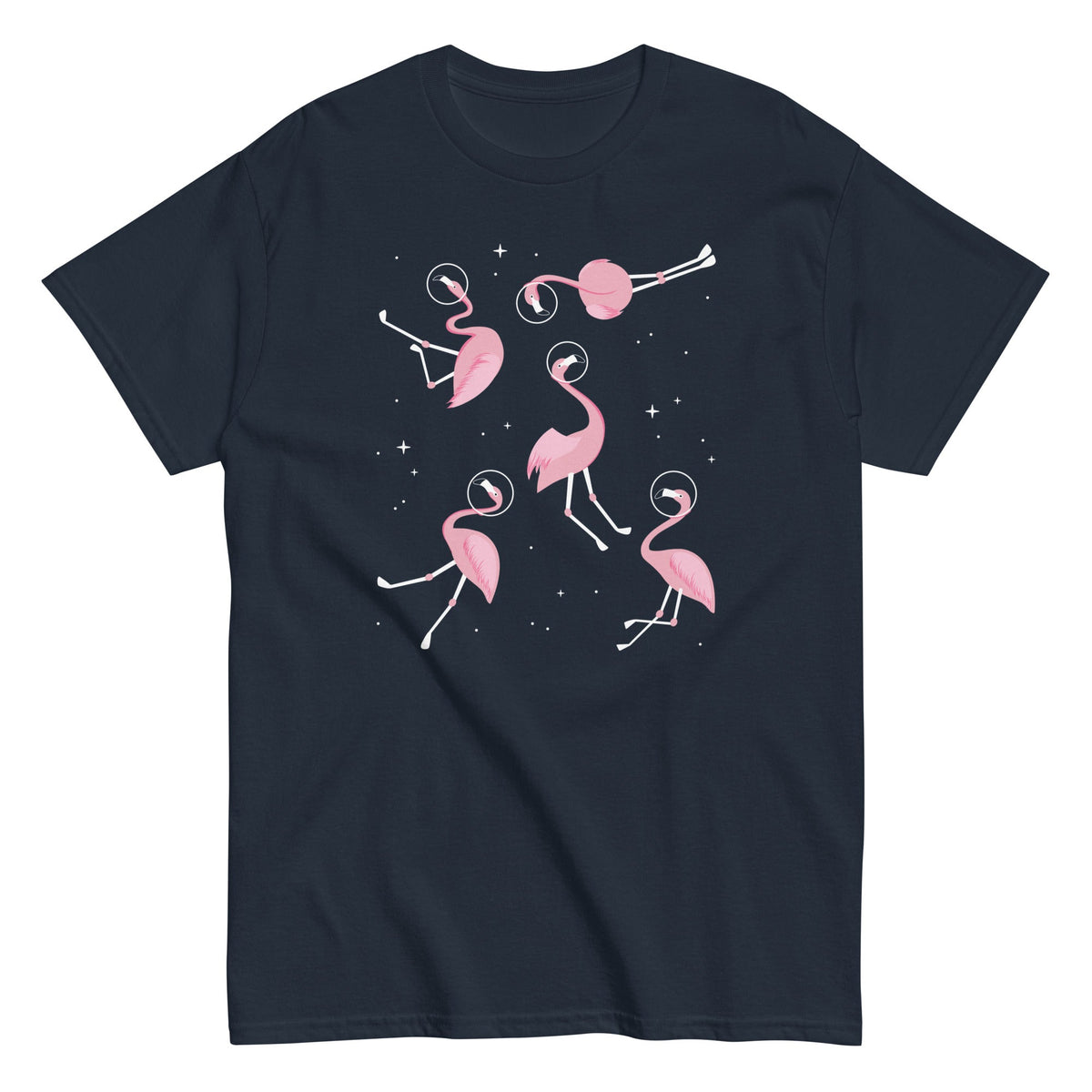 Flamingos In Space Men's Classic Tee
