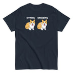 Corgi Sitting And Standing Men's Classic Tee