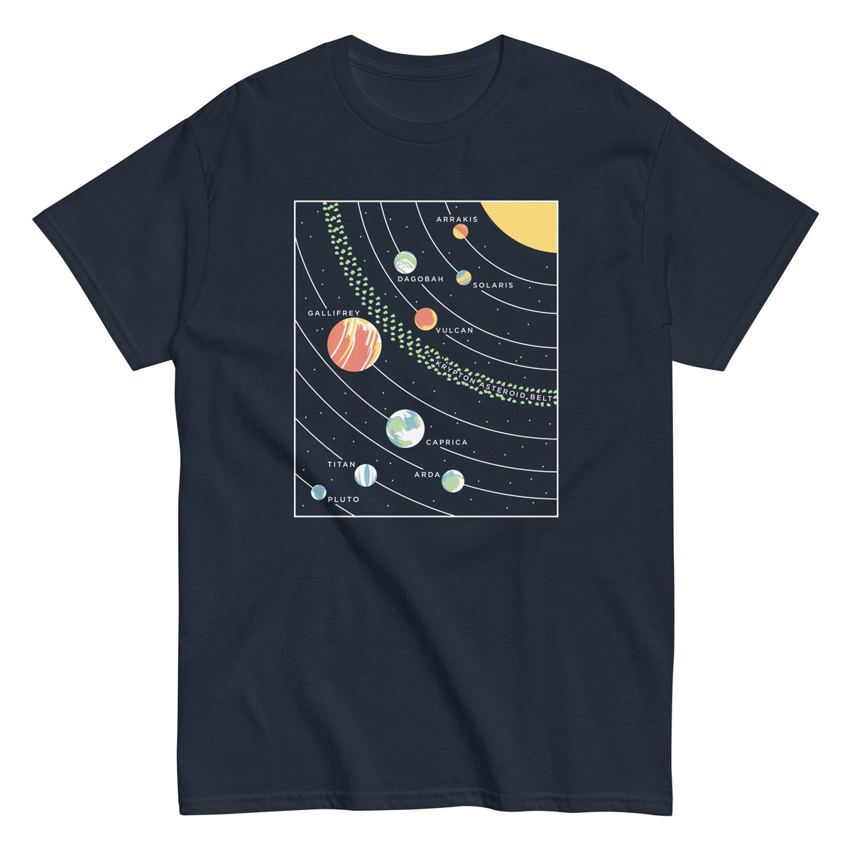 9 Planets Men's Classic Tee
