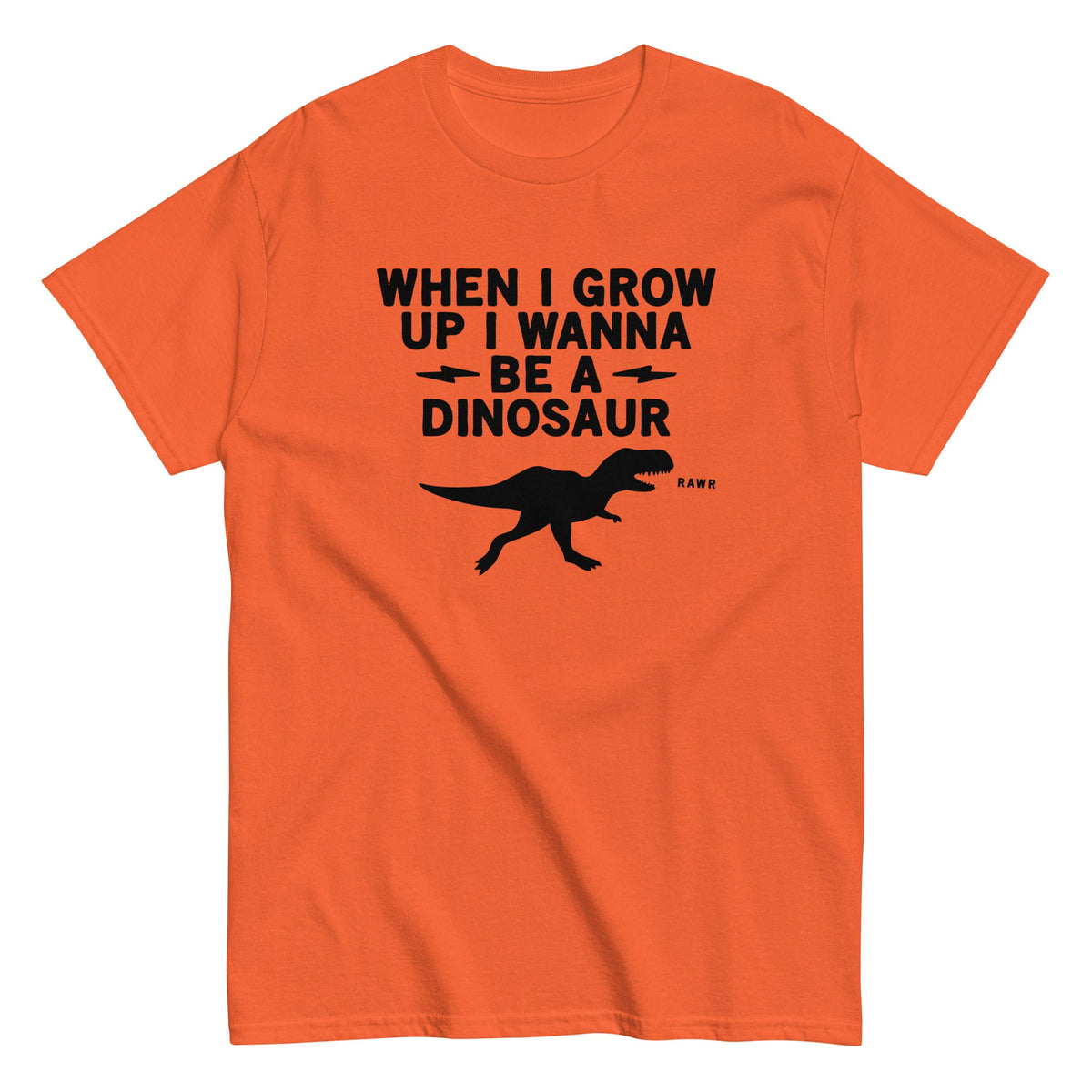 When I Grow Up I Wanna Be A Dinosaur Men's Classic Tee
