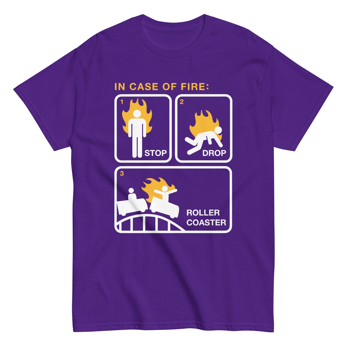 Stop Drop Roller Coaster Men's Classic Tee