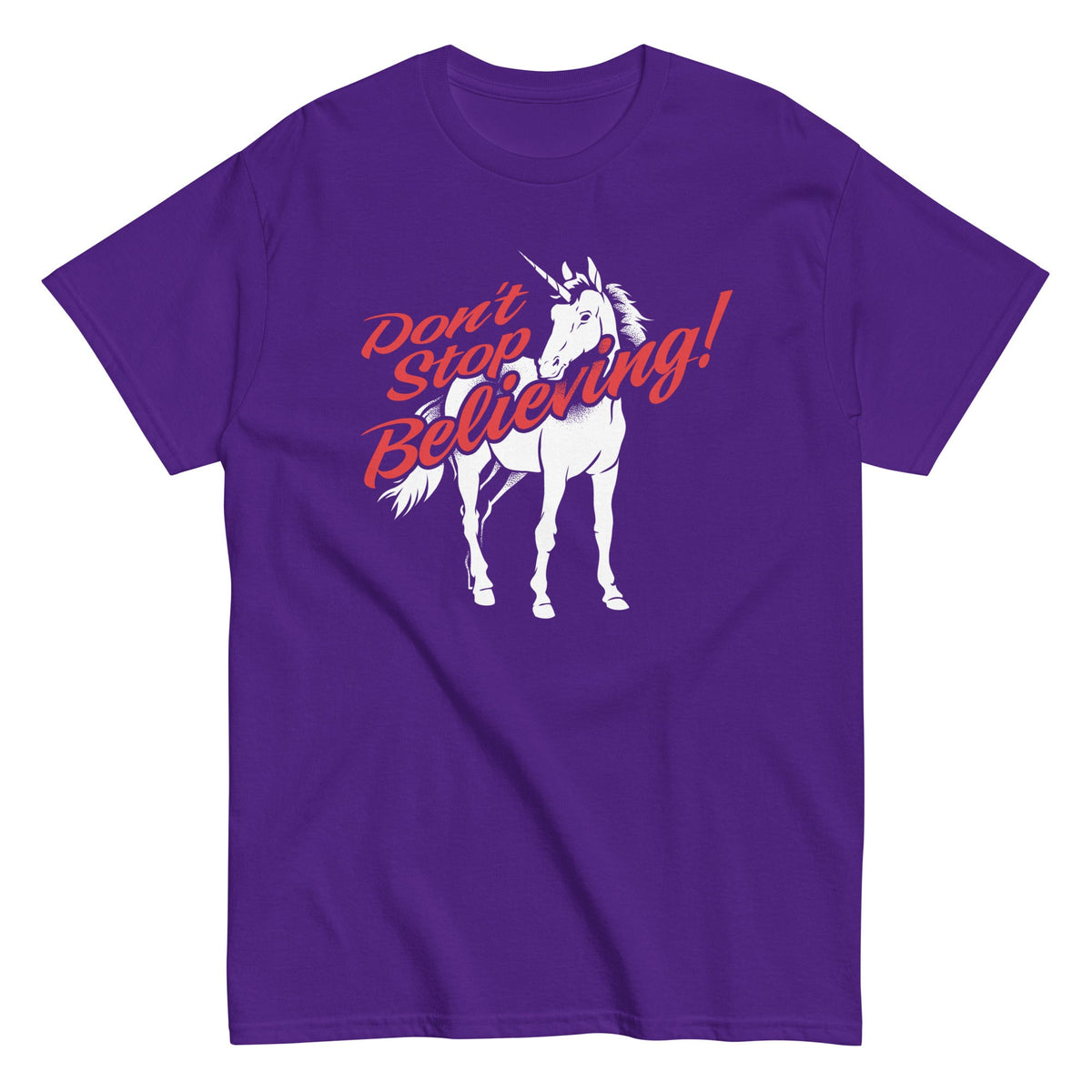 Don't Stop Believing Unicorn Men's Classic Tee