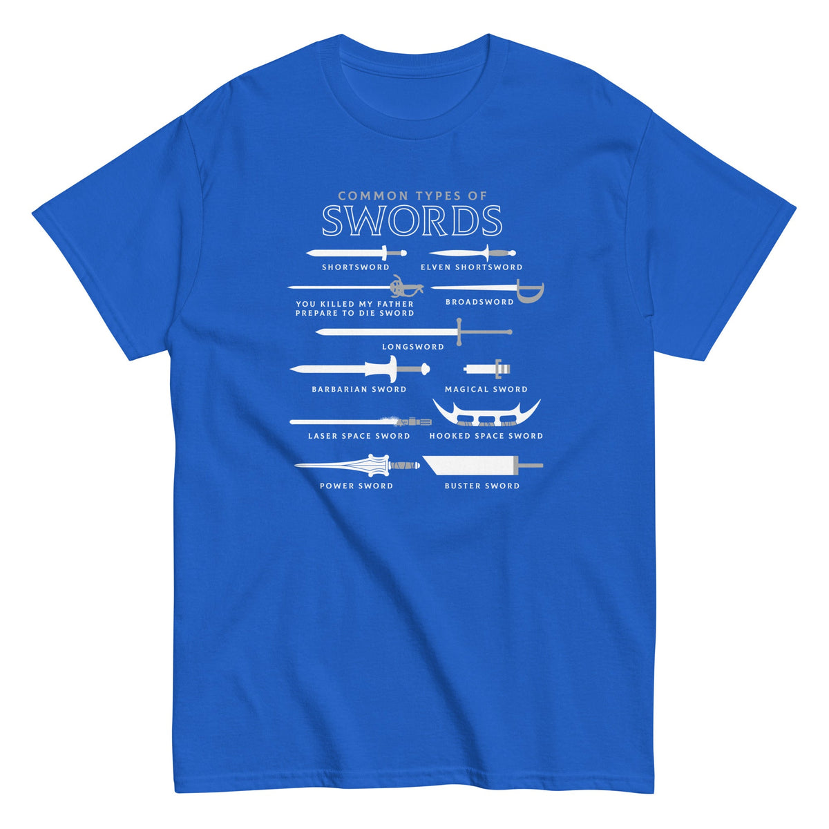 Common Types Of Swords Men's Classic Tee