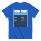 Where I Sleep. Where My Dog Sleeps Men's Classic Tee