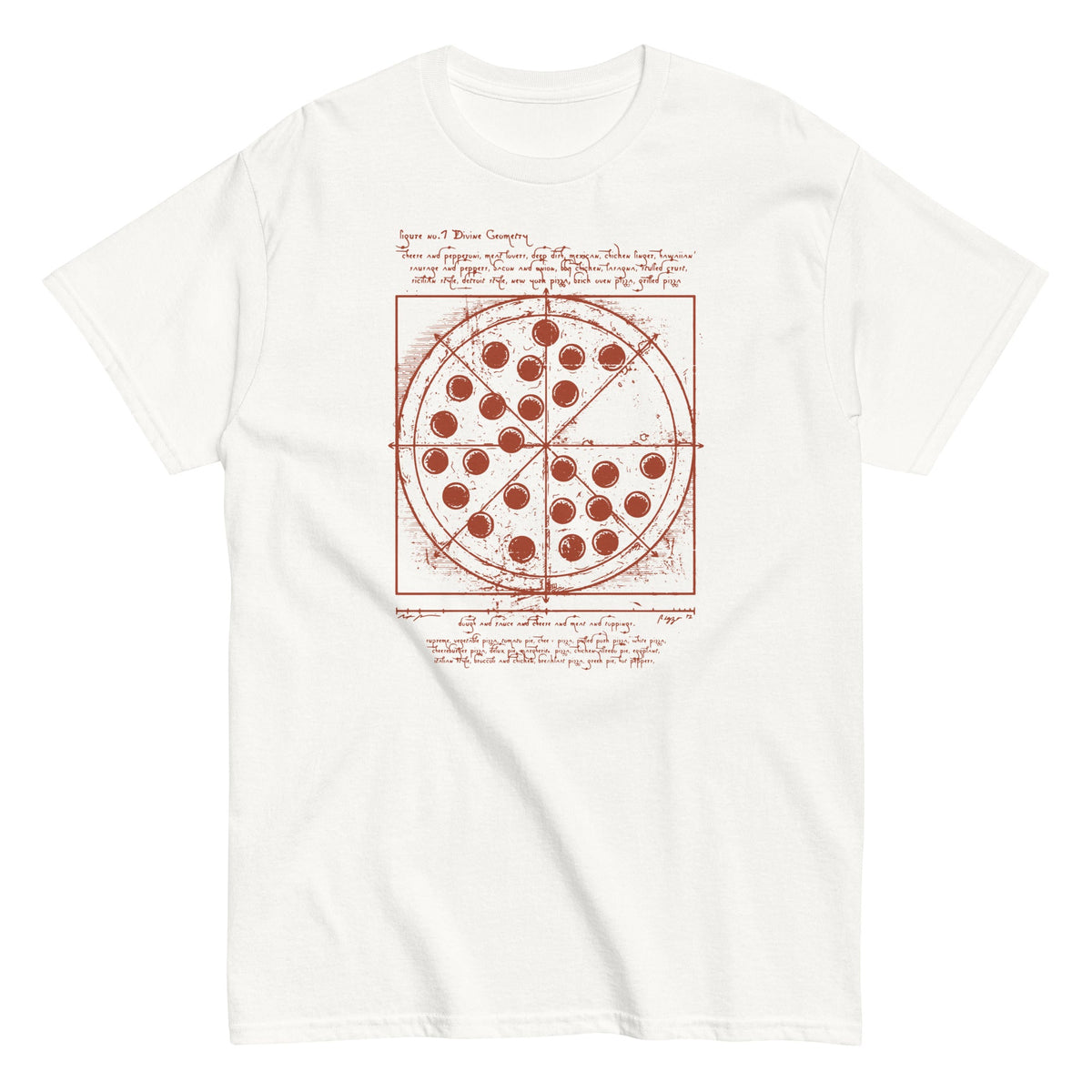 Vitruvian Pizza Men's Classic Tee