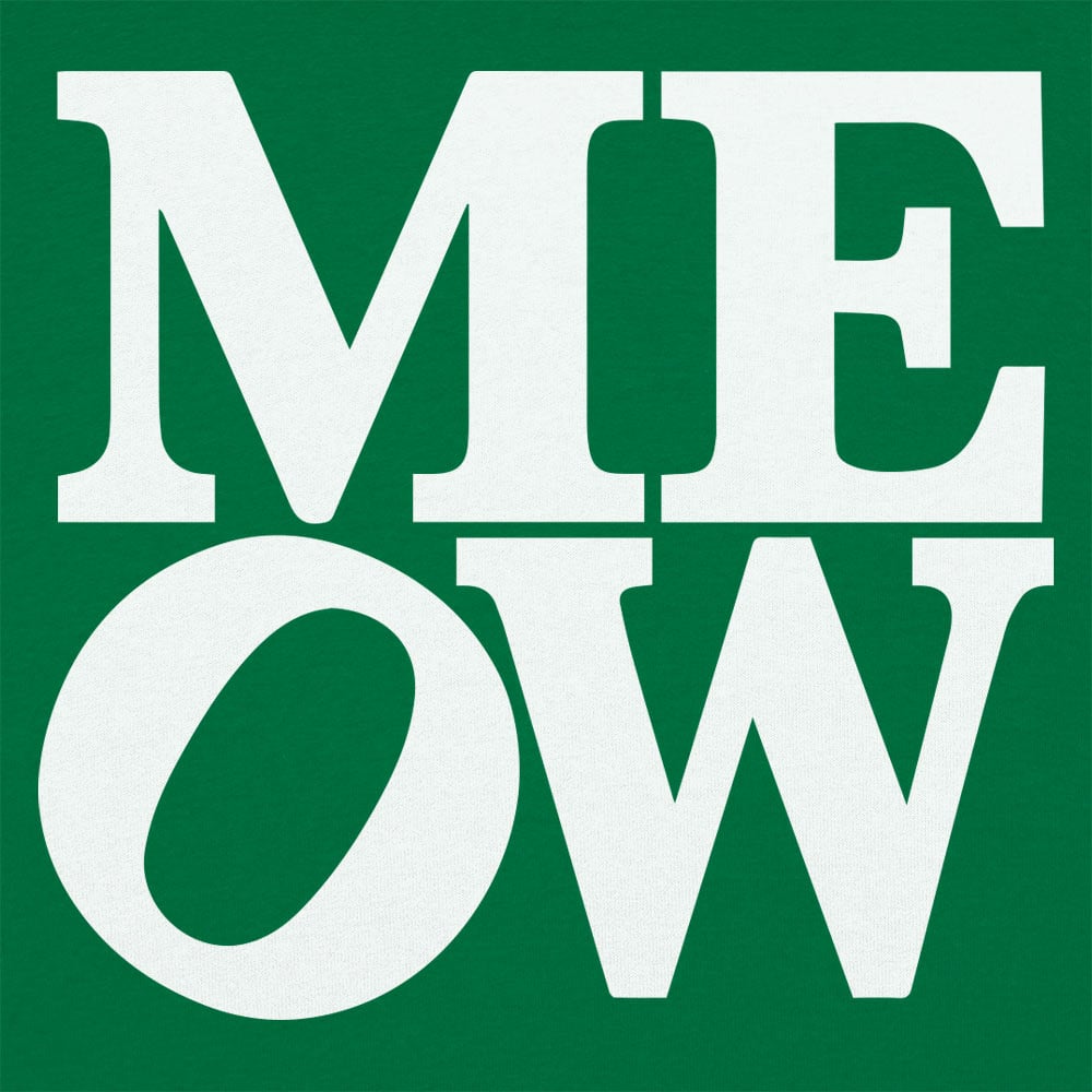 Meow Bold Typography Design
