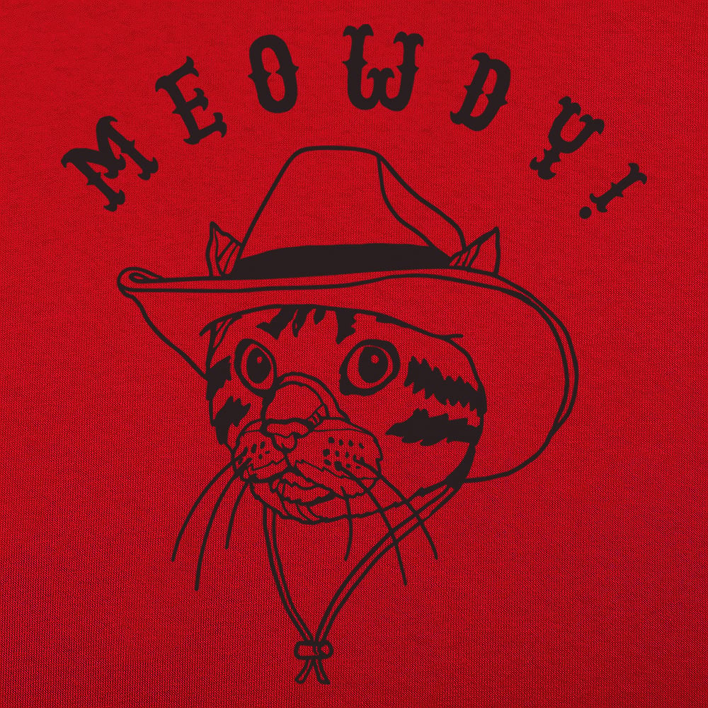Meowdy Cat in Cowboy Hat