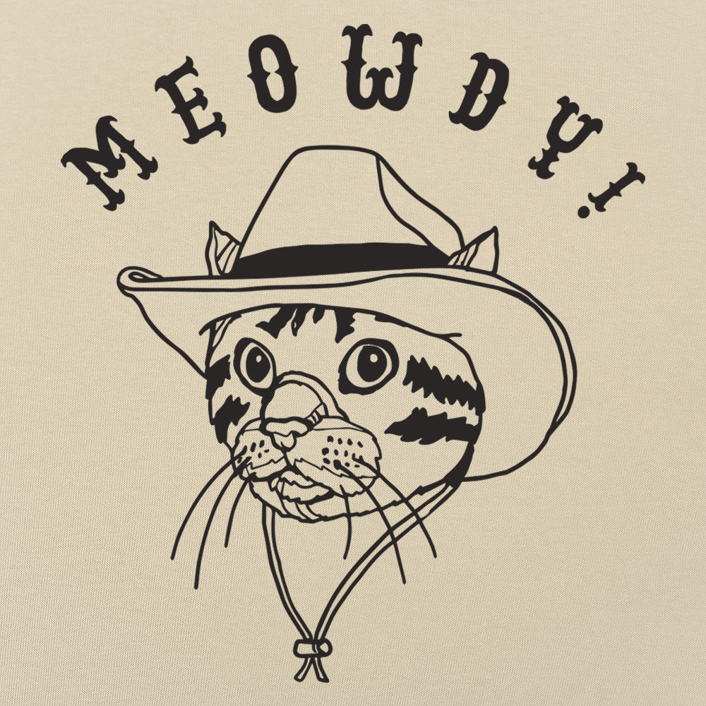 Meowdy Cat in Cowboy Hat