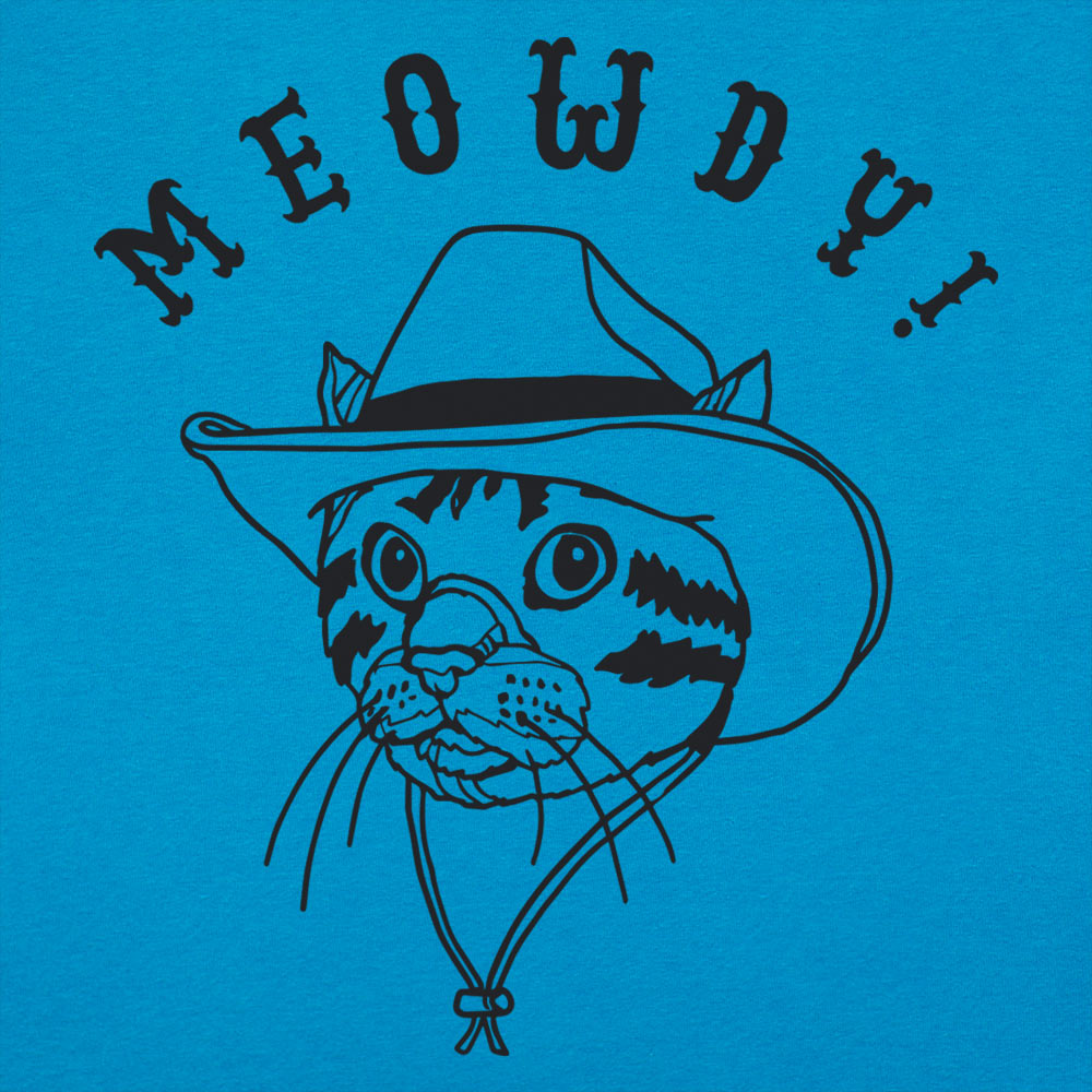 Meowdy Cat in Cowboy Hat