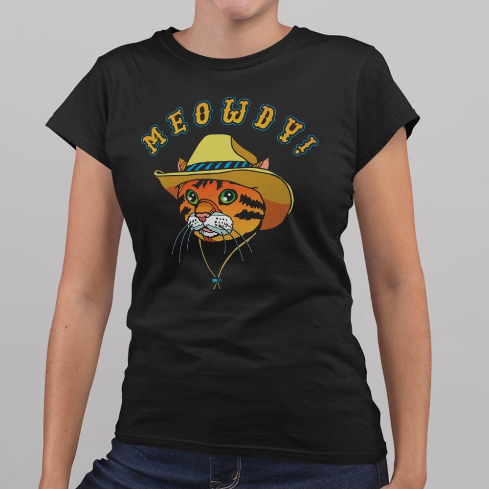 Meowdy Cowboy Cat Full Color