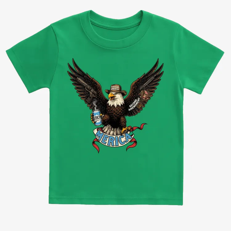 Merica Eagle with Guns & Beer