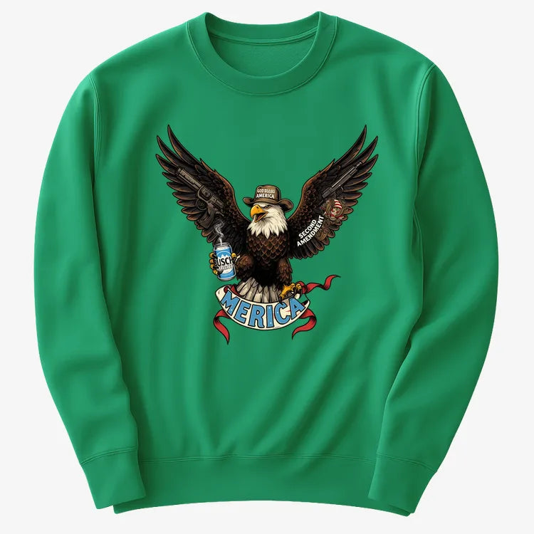 Merica Eagle with Guns & Beer