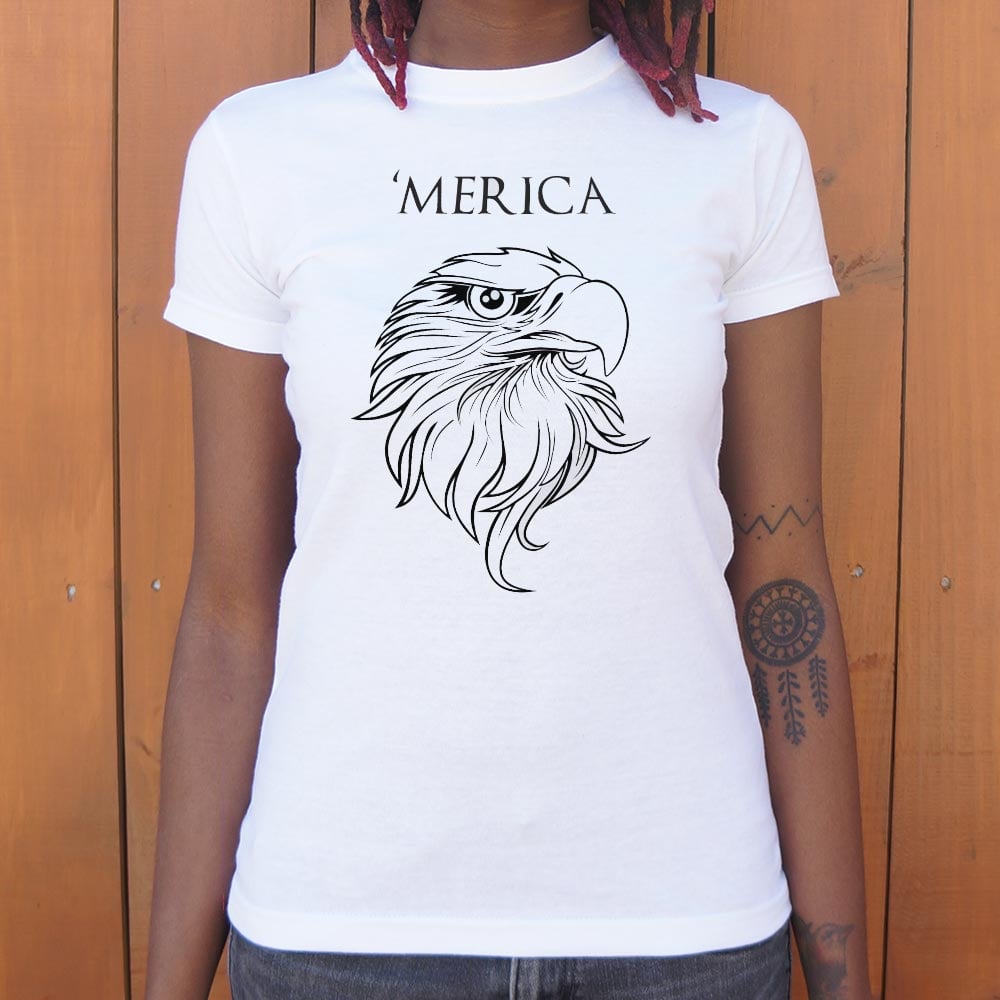 'Merica - Bald Eagle Head Patriotic Design