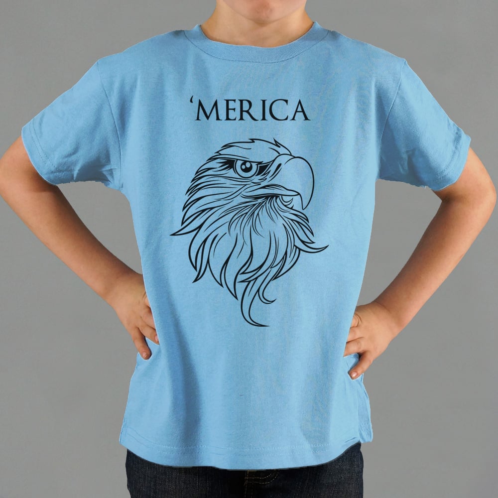 'Merica - Bald Eagle Head Patriotic Design