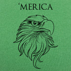 'Merica - Bald Eagle Head Patriotic Design