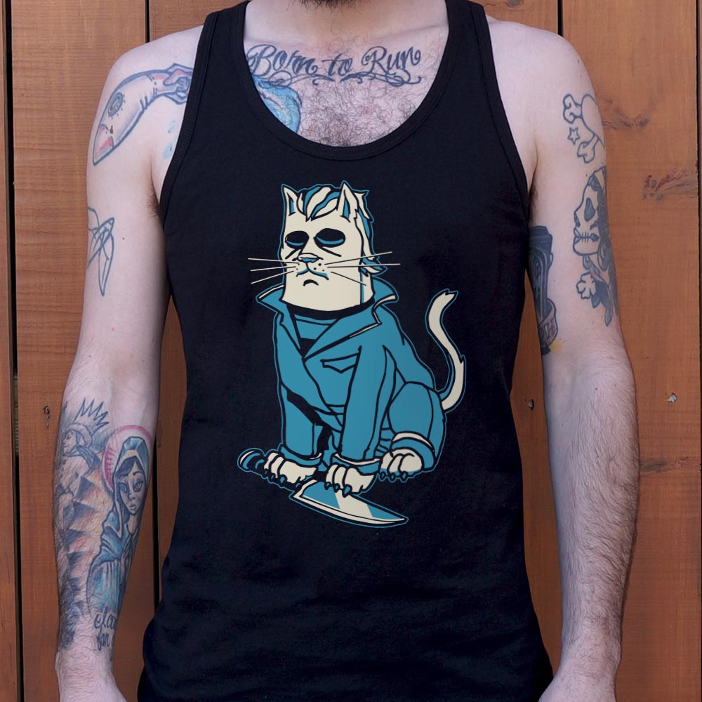 Michael Meowers Masked Killer Cat with Knife
