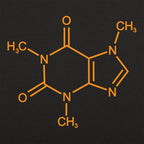 Mighty Caffeine Molecule Chemical Structure Diagram