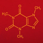 Mighty Caffeine Molecule Chemical Structure Diagram
