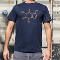 Mighty Caffeine Molecule Chemical Structure Diagram