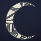 Moon Night - Geometric Crescent Moon Design
