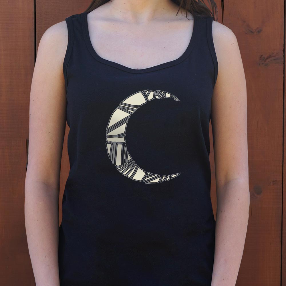 Moon Night - Geometric Crescent Moon Design
