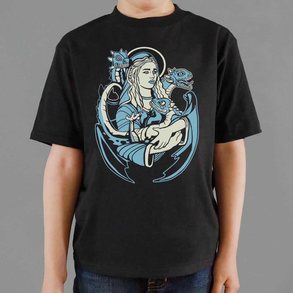 Mother And Dragons Fantasy Queen Cradling Baby Dragons