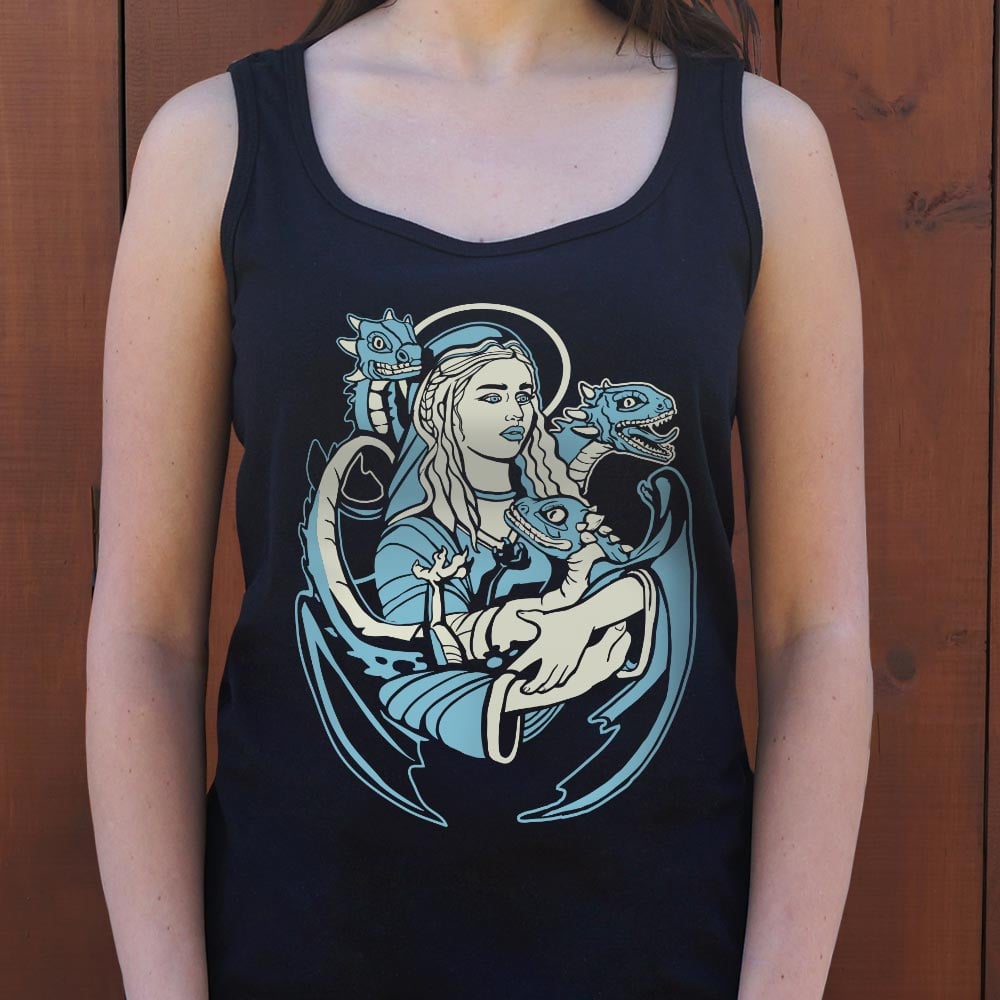 Mother And Dragons Fantasy Queen Cradling Baby Dragons