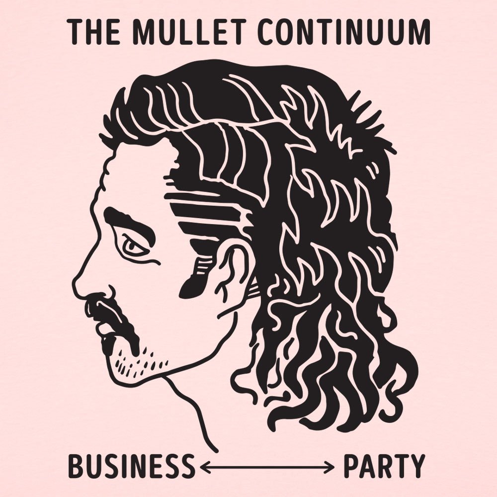 The Mullet Continuum Business to Party Hairstyle