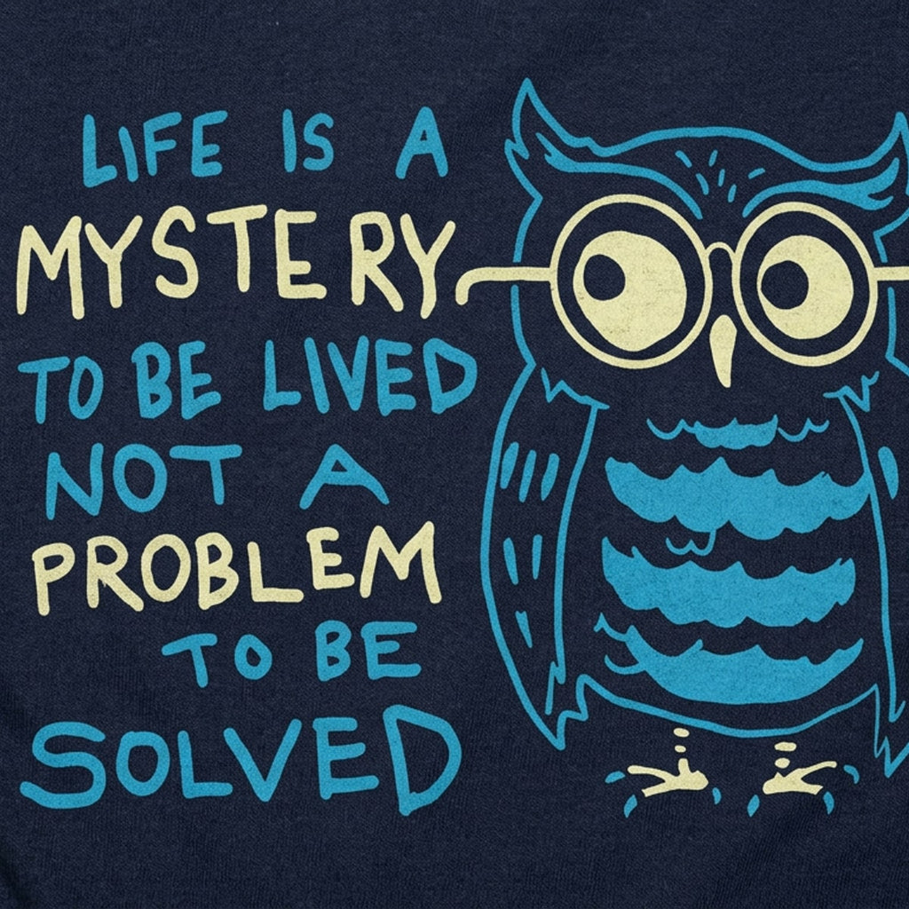 Mystery Owl Life Is a Mystery to Be Lived